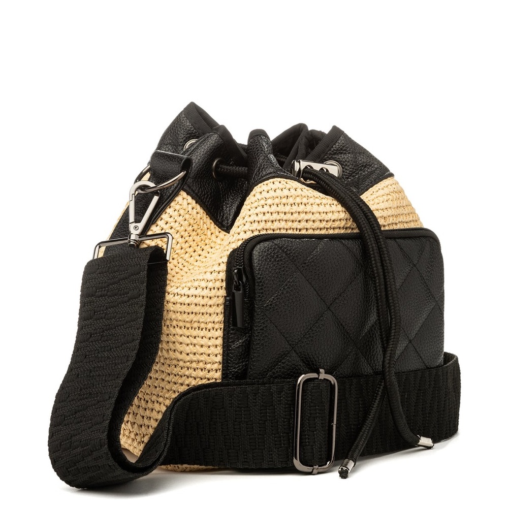 Lindsey Raffia Bucket Bag - Picture 2 of 8